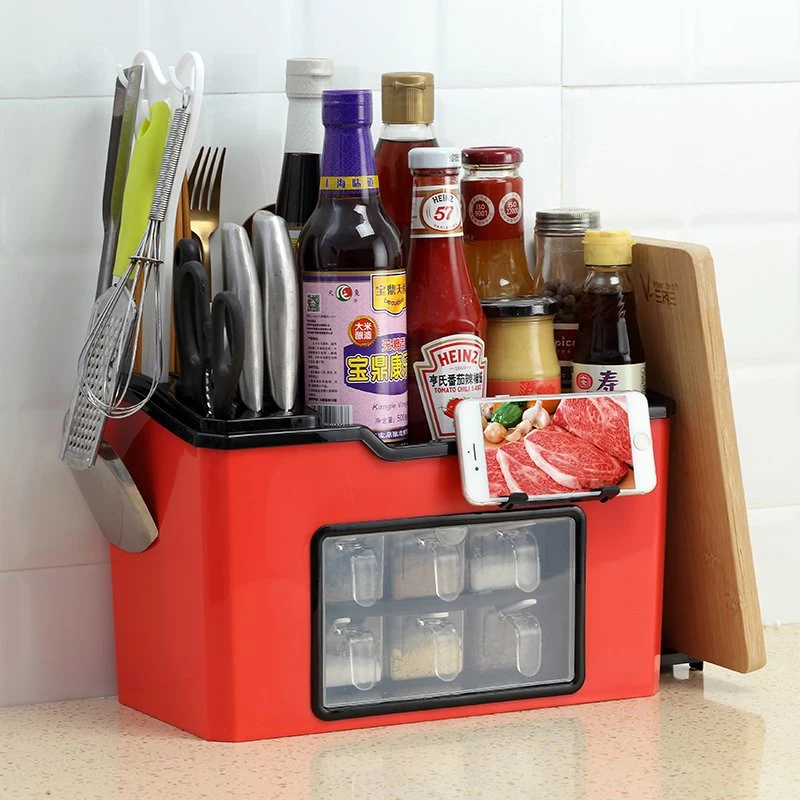 Spice Rack Organizer with 6 Drawers Condiments Organizer