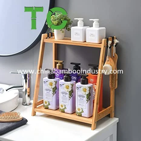 Wholesale Bamboo Spice Rack Organizer 3-Tier Kitchen Shelf Organizer Rack, Spice Organizer Countertop Bathroom Storage Shelf, Seasoning Rack