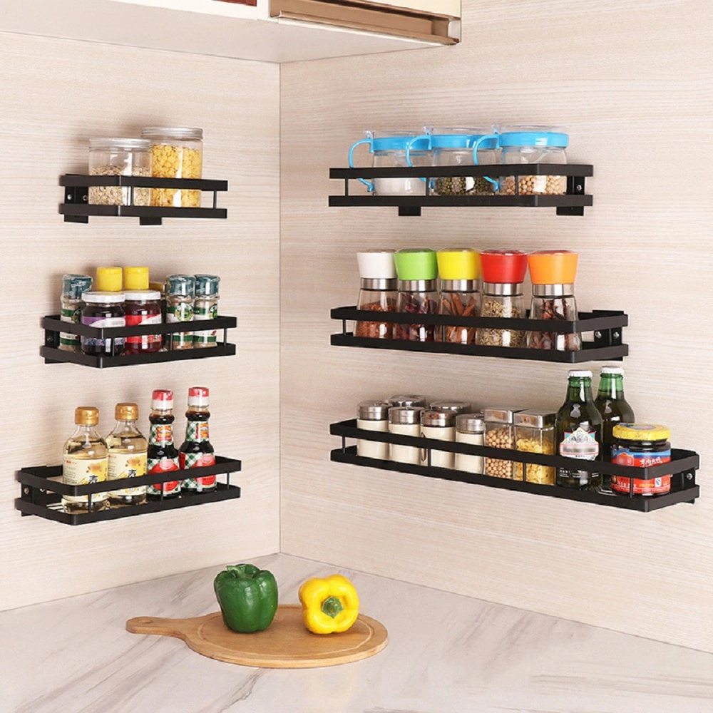 Scaffale Da Parete Cucina, Organizer Riporre Le Cose, Scaffale Spezie,  Scaffale Scaffali In Acciaio Inossidabile Senza Punch, Cucina, Bagno 210705  Da 14,37 €